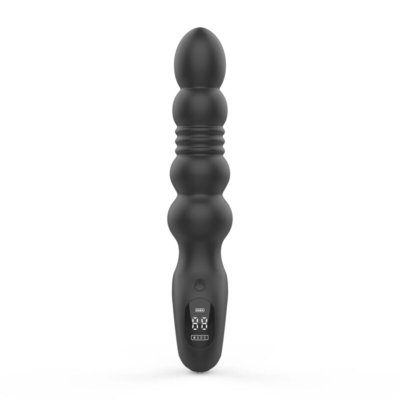 Анальный вибратор с пульсацией Loviss Thor Thrusting Anal Plug, 2 мотора
