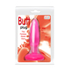 Анальная пробка на присоске BAILE Butt Plug, розовая, 14 × 3.5 см
