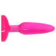 Анальная пробка на присоске BAILE Butt Plug, розовая, 14 × 3.5 см