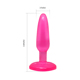 Анальная пробка на присоске BAILE Butt Plug, розовая, 14 × 3.5 см