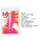 Анальная пробка на присоске BAILE Butt Plug, розовая, 14 × 3.5 см