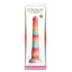 Фаллоимитатор NS Novelties Colours на присоске, разноцветный, 23 см
