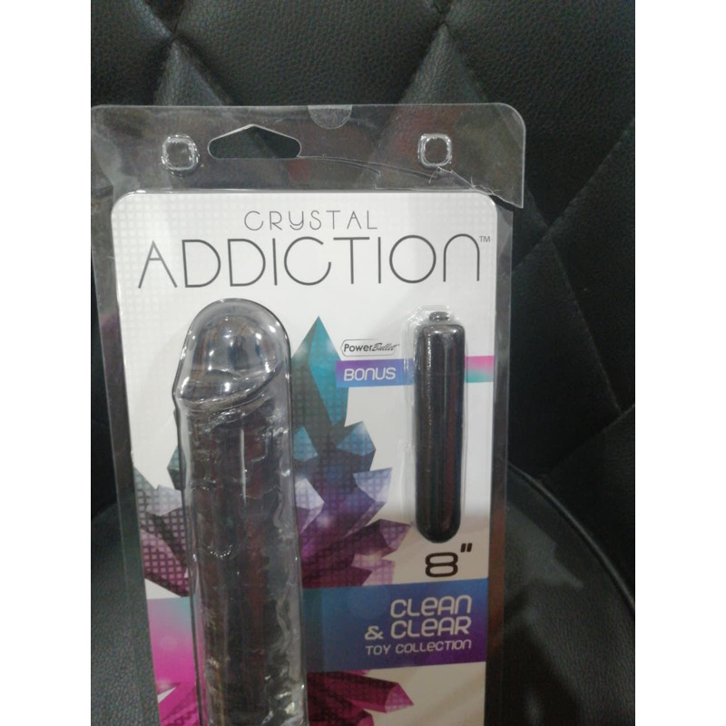 Прозрачный фаллоимитатор ADDICTION Vertical Dong 8″ (лопнул блистер!!!)