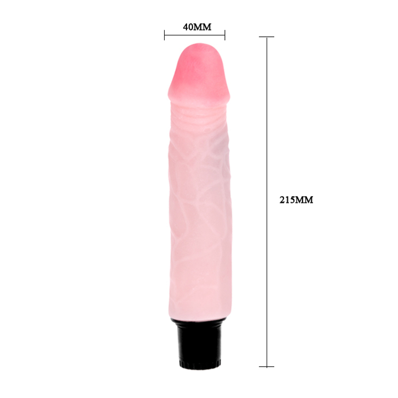 Вибратор реалистичный Baile The Realistic Cock, бежевый, 21.5 х 4 см