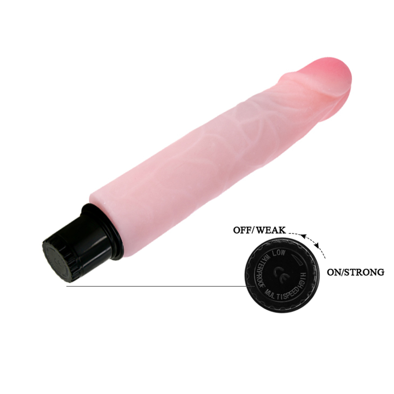Вибратор реалистичный Baile The Realistic Cock, бежевый, 21.5 х 4 см
