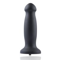 Силиконовый дилдо для секс-машин Hismith 7.2" Black Silicone Anal Dildo, система KlicLok