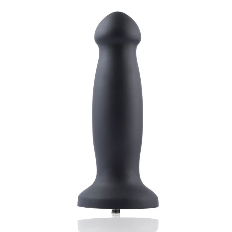 Силиконовый дилдо для секс-машин Hismith 7.2" Black Silicone Anal Dildo, система KlicLok