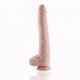 Фаллоимитатор 11.8″ с вибрацией для секс-машин Hismith Silicone Dildo with Vibe, KlicLok, пульт ДУ