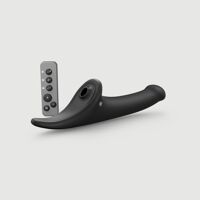 Вібронасадка для страпону з вакуумною стимуляцією Strap-On-Me Multi Orgasm Dildo M Black Вібронасадка для страпону з вакуумною стимуляцією Strap-On-Me Multi Orgasm Dildo M Black