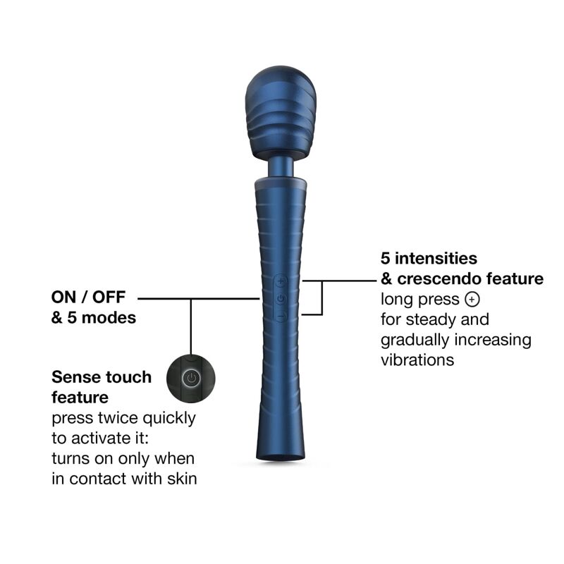 Вибромассажер Manwan MAN.WAND EDGY Stellar Blue
