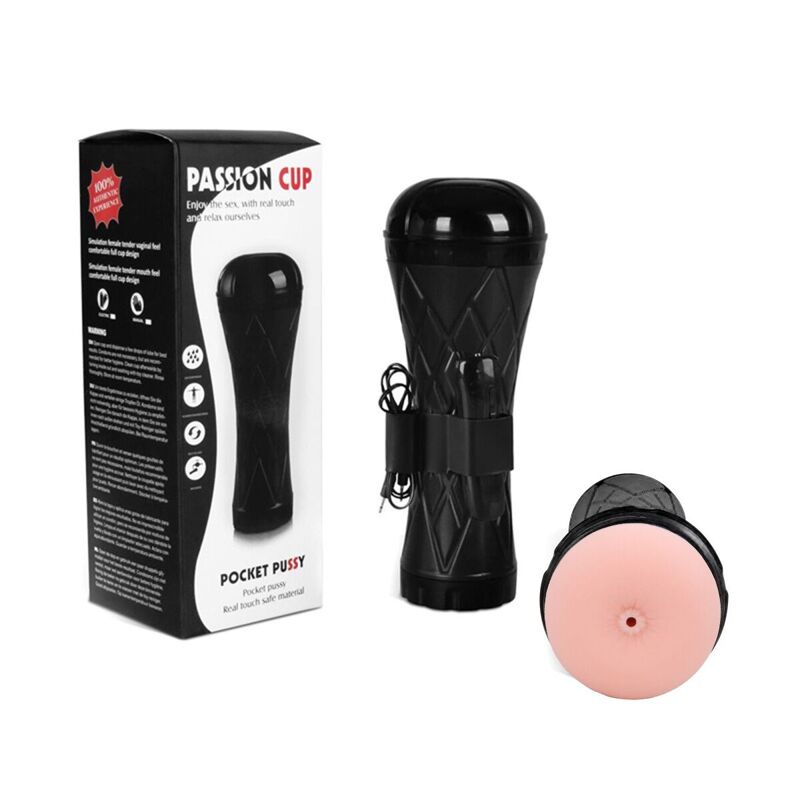 Мастурбатор с вибрацией Passion Cup - Anal