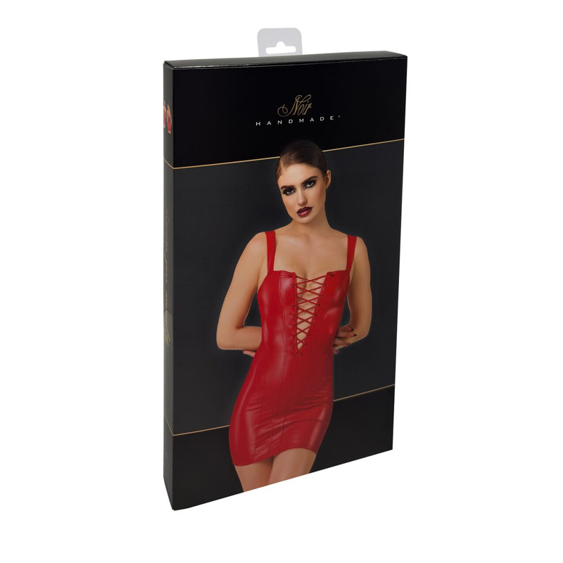 Платье Noir Handmade F364 Bombshell Lace-Up Mini Dress Red XL
