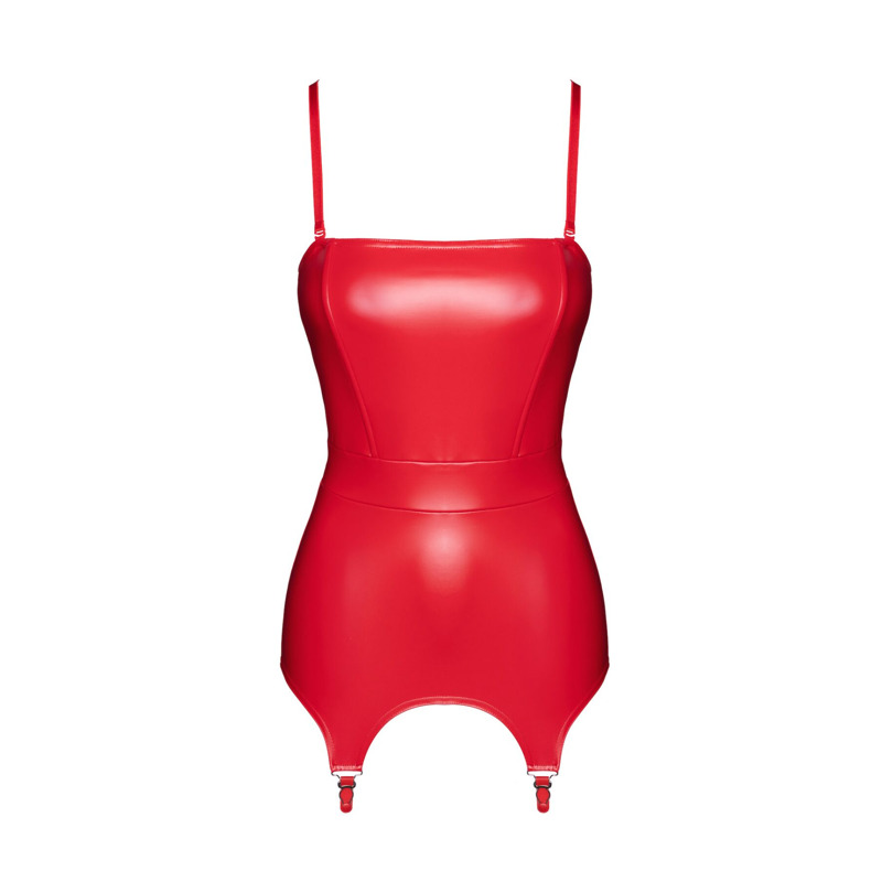 Корсет с подвязками для чулок Noir Handmade F368 Bombshell Fierce Corset-belt Red S