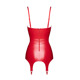 Корсет с подвязками для чулок Noir Handmade F368 Bombshell Fierce Corset-belt Red S