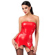 Корсет с подвязками для чулок Noir Handmade F368 Bombshell Fierce Corset-belt Red M