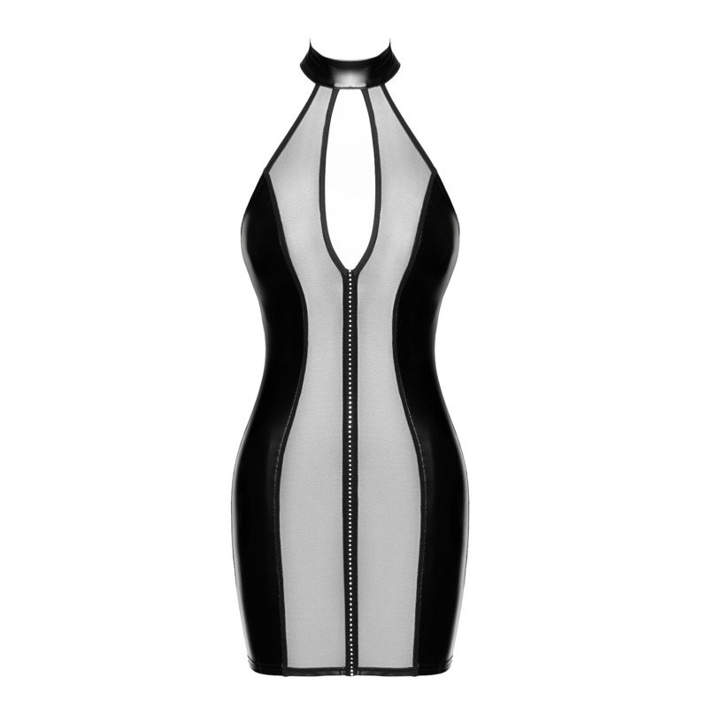 Платье Noir Handmade F370 Luxuria Crystal Sheer Mini Dress S Платье Noir Handmade F370 Luxuria Crystal Sheer Mini Dress S