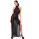Платье Noir Handmade F372 Onyx Twin-slit Long dress S