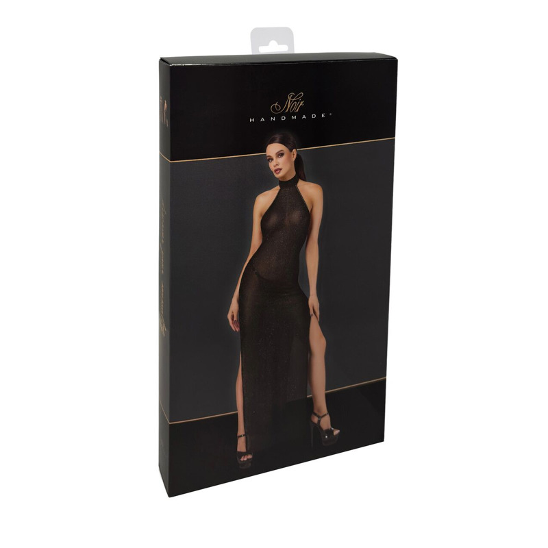 Платье Noir Handmade F372 Onyx Twin-slit Long dress S