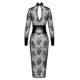 Платье Noir Handmade F375 Noirelle Lace Corset Midi dress L