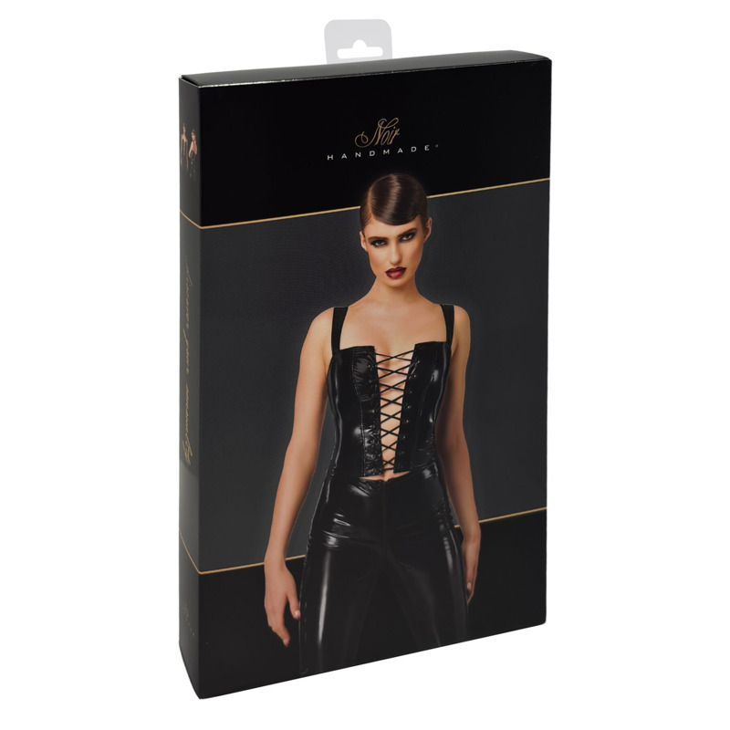 Корсет Noir Handmade F379 Dominae Frontbind PVC Corset Top XS