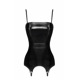 Корсет с подвязками для чулок Noir Handmade F381 Dominae Venom PVC corset-belt XXL