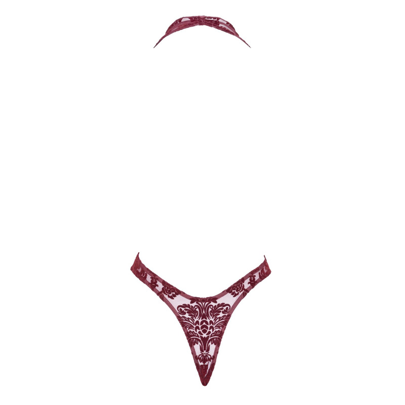 Боди Noir Handmade F386 Kink Royal cascade bodysuit L