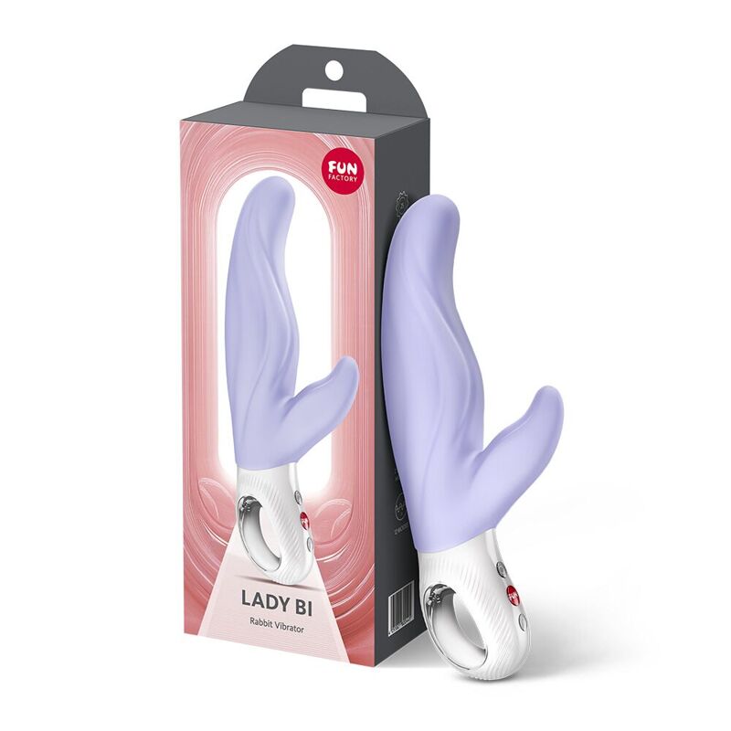 Вибратор-кролик для точки А Fun Factory LADY BI Purple, 2 мотора, 12 режимов