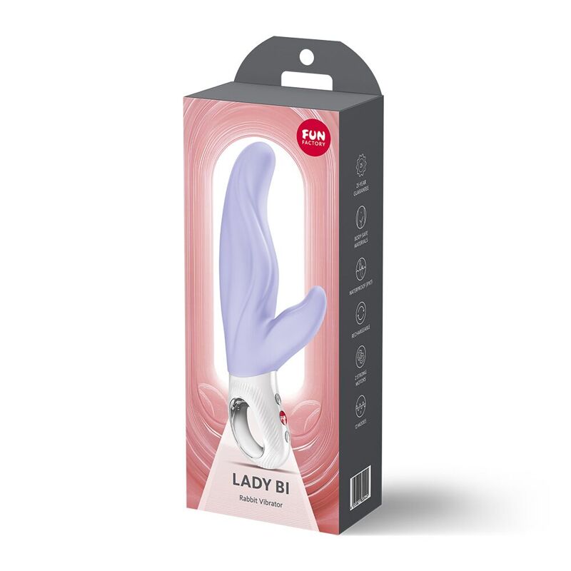 Вибратор-кролик для точки А Fun Factory LADY BI Purple, 2 мотора, 12 режимов