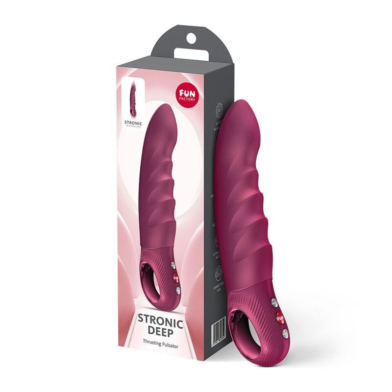 Пульсатор Fun Factory Stronic Deep, Wine Red, 8 режимів роботи, перезаряджуваний Пульсатор Fun Factory Stronic Deep, Wine Red, 8 режимів роботи, перезаряджуваний