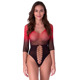 Бодистокинг Passion BS118 black/red