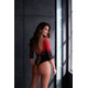 Бодистокинг Passion BS118 black/red