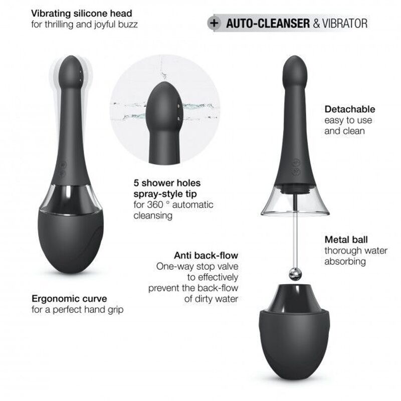 Автоматический анальный душ-вибратор Dorcel Douche Mate Pro (мятая упаковка!!!)