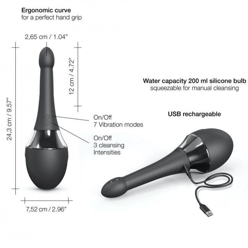 Автоматический анальный душ-вибратор Dorcel Douche Mate Pro (мятая упаковка!!!)