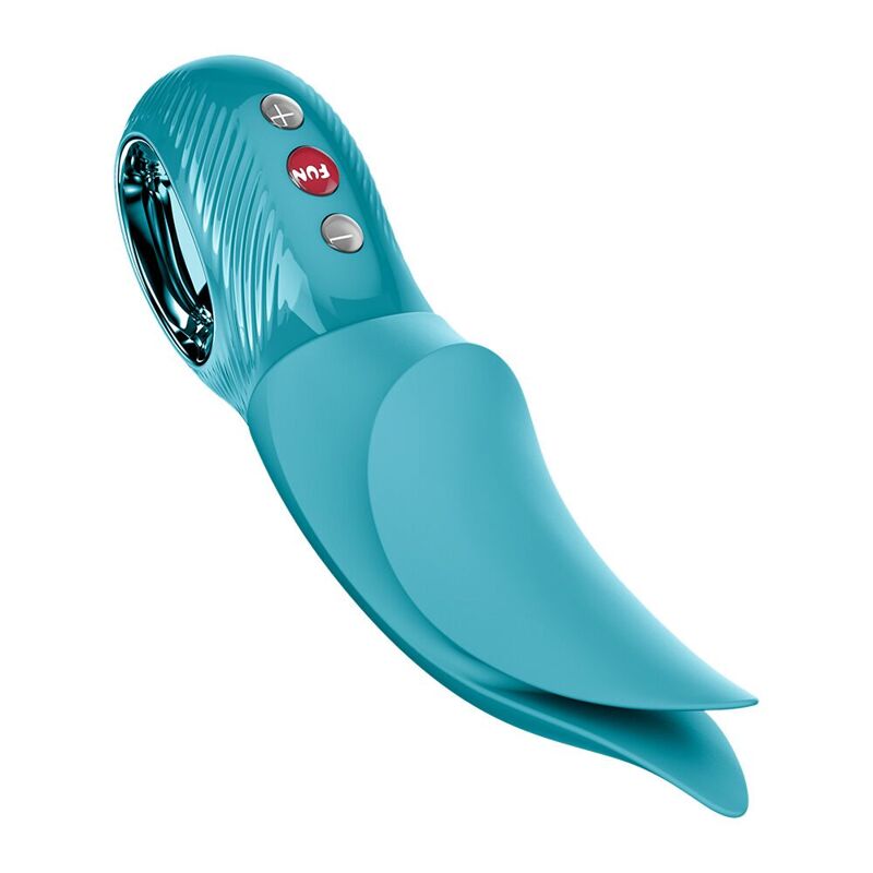Вибратор для клитора Fun Factory VOLTA Aquamarine, гибкий двойной кончик