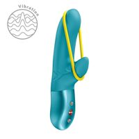 Мінівібратор-кролик зі стимулювальною стрічкою Fun Factory AMORINO Aquamarine, стрічка знімна Мінівібратор-кролик зі стимулювальною стрічкою Fun Factory AMORINO Aquamarine, стрічка знімна