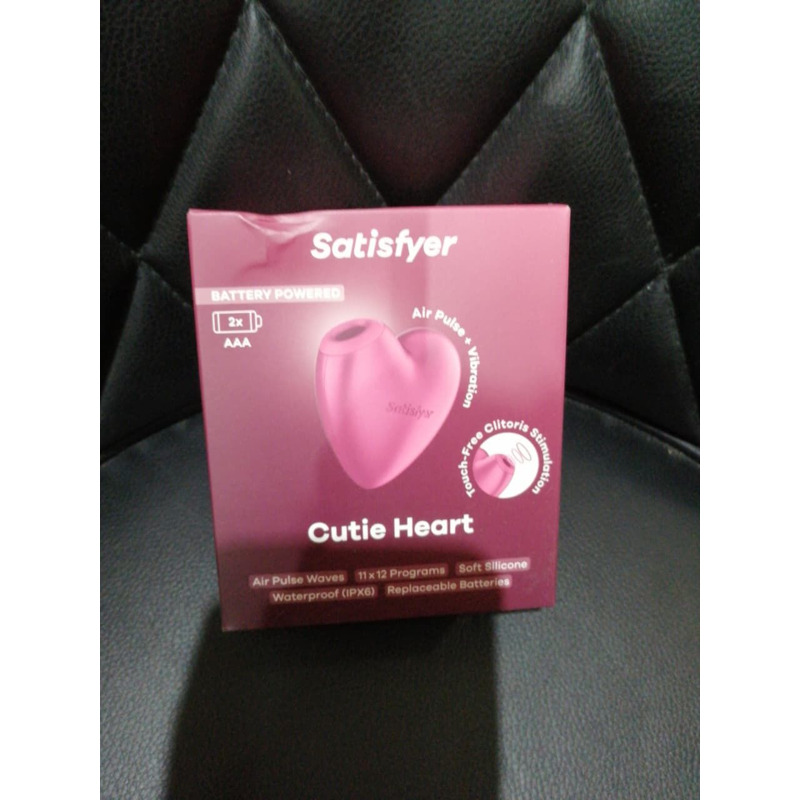 Вакуумный стимулятор-сердечко с вибрацией Satisfyer Cutie Heart Battery Series (мятая упаковка!!!)