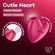 Вакуумный стимулятор-сердечко с вибрацией Satisfyer Cutie Heart Battery Series (мятая упаковка!!!)