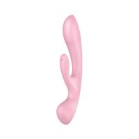 Двусторонний вибратор-кролик Satisfyer Triple Oh Pink (мятая упаковка!!!)