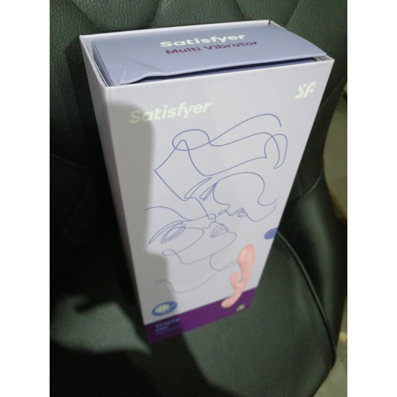 Двусторонний вибратор-кролик Satisfyer Triple Oh Pink (мятая упаковка!!!)