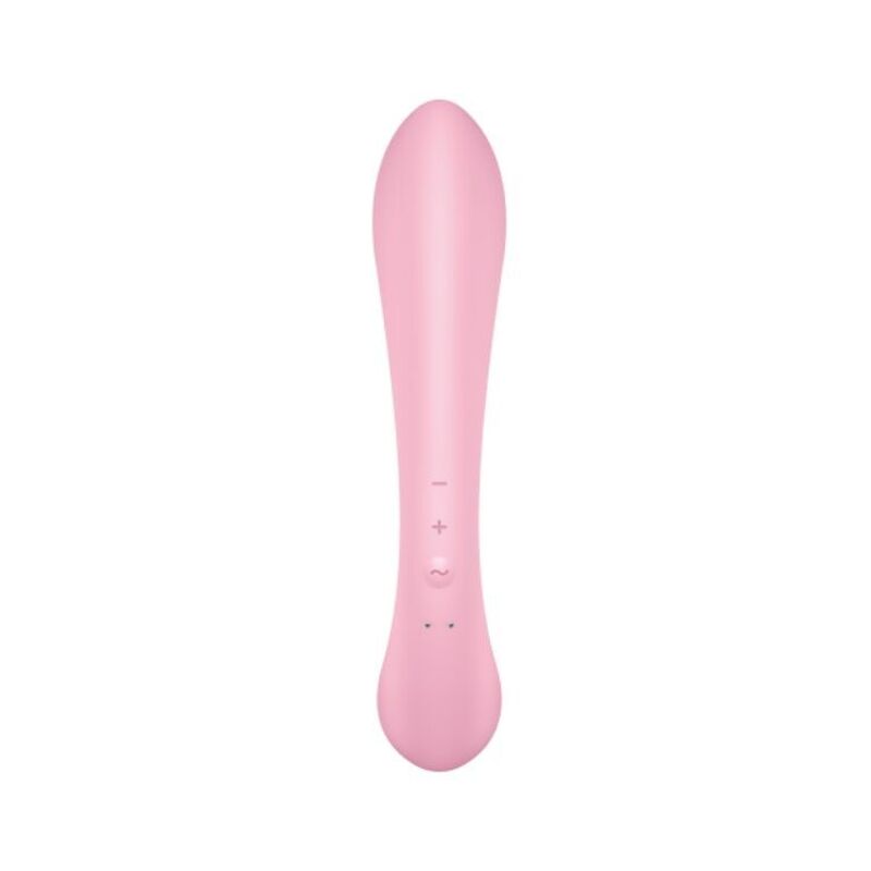 Двусторонний вибратор-кролик Satisfyer Triple Oh Pink (мятая упаковка!!!)
