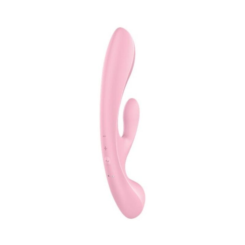 Двусторонний вибратор-кролик Satisfyer Triple Oh Pink (мятая упаковка!!!)