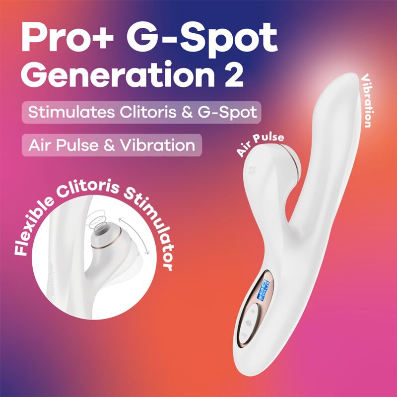Вакуумный вибратор-кролик Satisfyer Pro+ G-Spot Generation 2 White