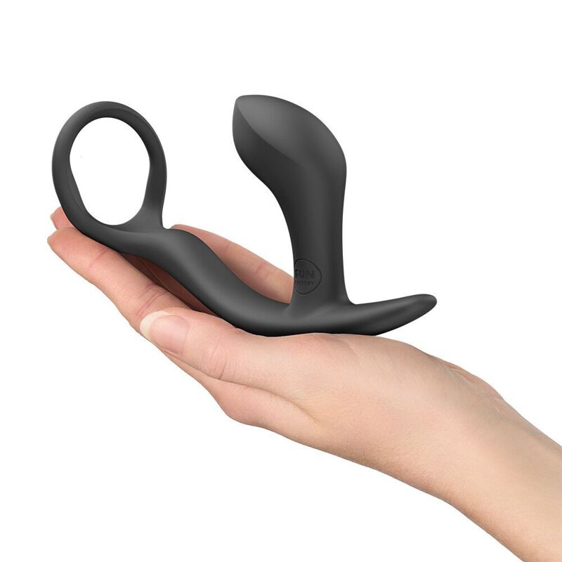 Анальная пробка с эрекционным кольцом Fun Factory Bootie Ring Black (мятая упаковка!!!)
