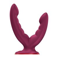 Двойной фаллоимитатор Fun Factory RYDE Wine Red (мятая упаковка!!!)