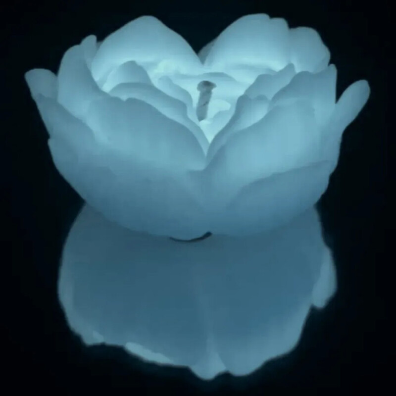 Свеча люминесцентная GlowKink низкотемпературная, L, белая, 62 г