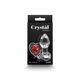 Стеклянная анальная пробка NS Novelties Crystal - Desires - Red Heart - Small