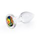 Стеклянная анальная пробка NS Novelties Crystal - Desires - Rainbow Gem - Small