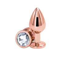 Анальна пробка NS Novelties Rear Assets - Rose Gold - Medium - Clear Анальна пробка NS Novelties Rear Assets - Rose Gold - Medium - Clear