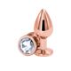 Анальная пробка NS Novelties Rear Assets - Rose Gold - Medium - Clear