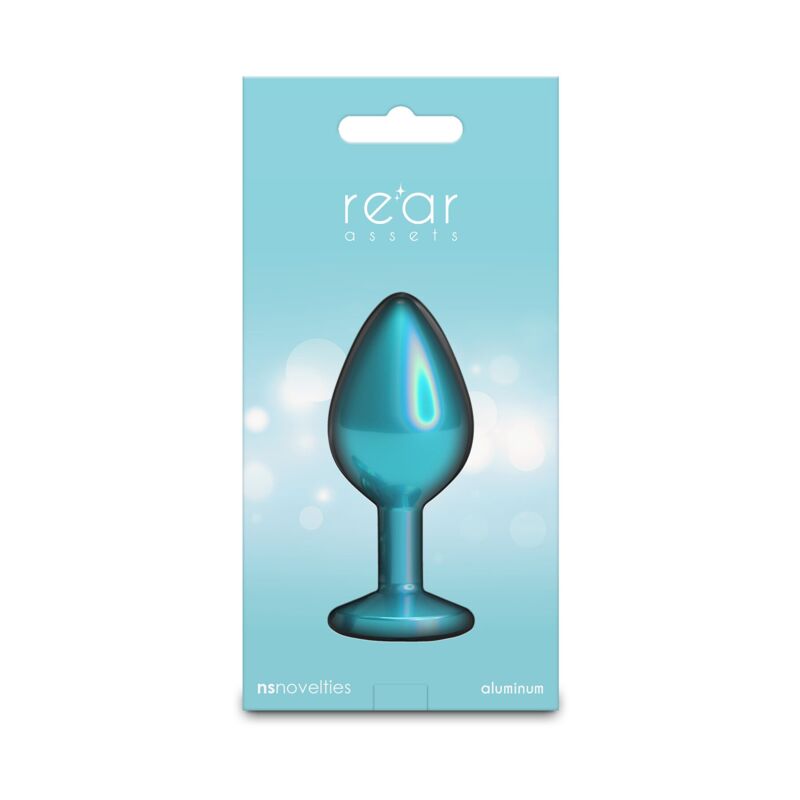 Анальная пробка NS Novelties Rear Assets - Iridescent Teal - Medium - Teal